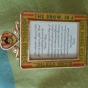 Vintage John Wind Maximal Art 14k Gold Plated Photo Frame